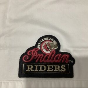 Vintage Indian Motorcycle Riders black and red patch.